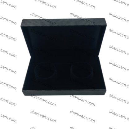 Black Crocodile Texture Double Bangle Box