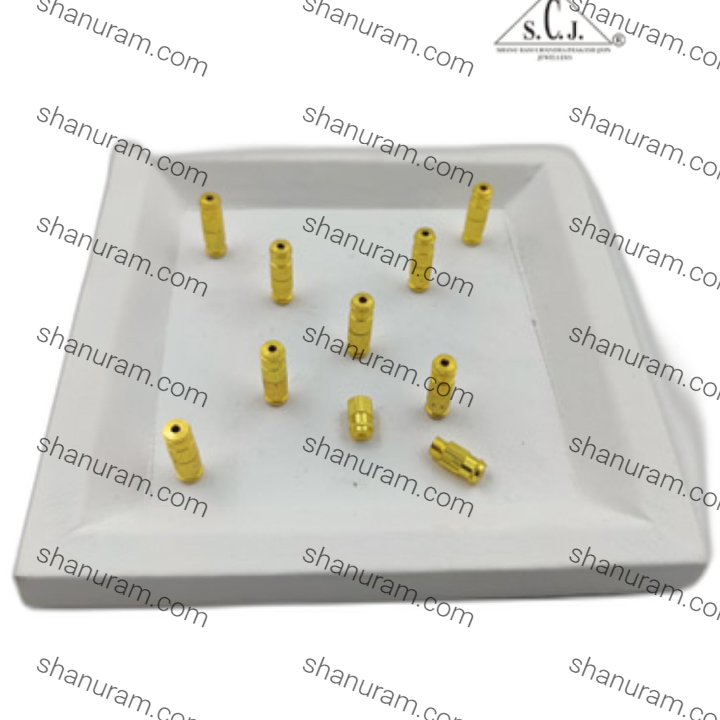 SCJ Barrel Clasps Necklace Hooks Golden