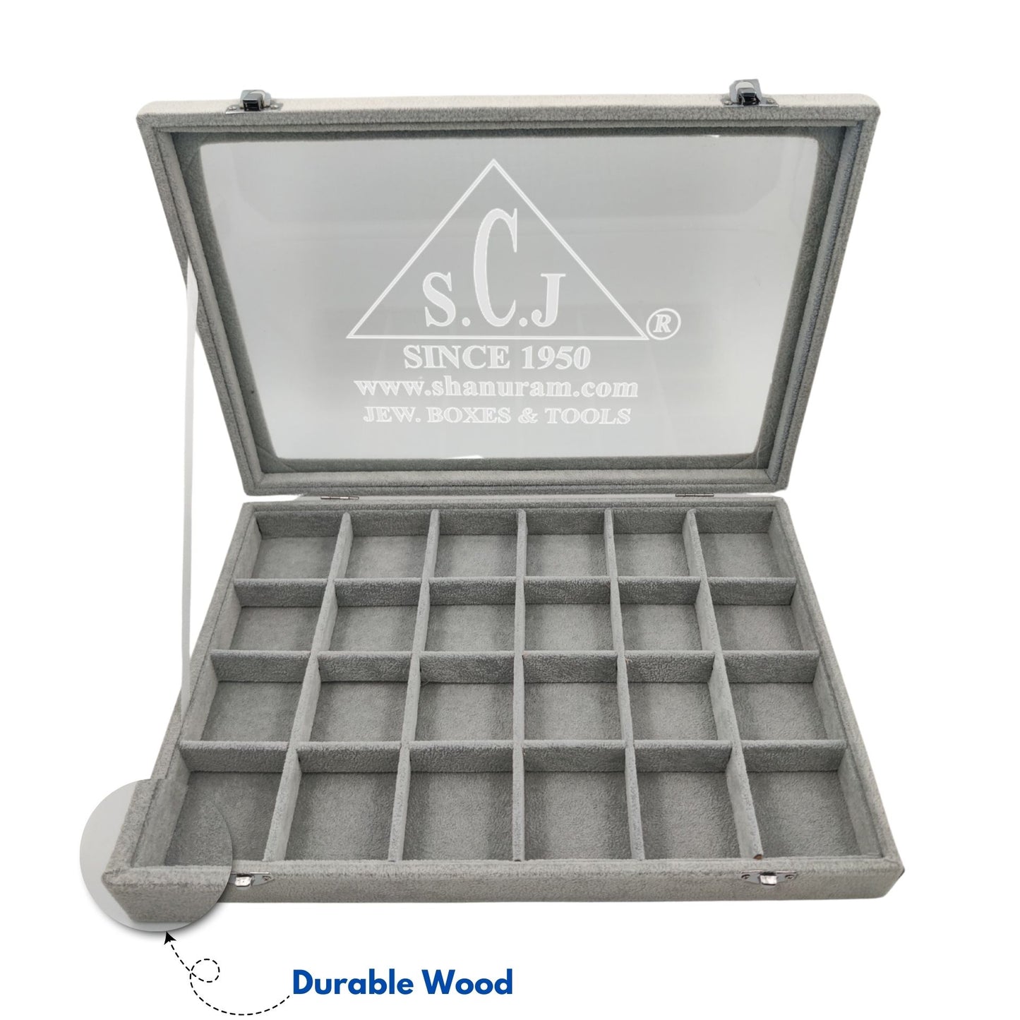 24-Grid Jewellery Storage Display Box | Jewelry Storage Display Box