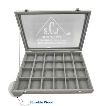 24-Grid Jewellery Storage Display Box | Jewelry Storage Display Box