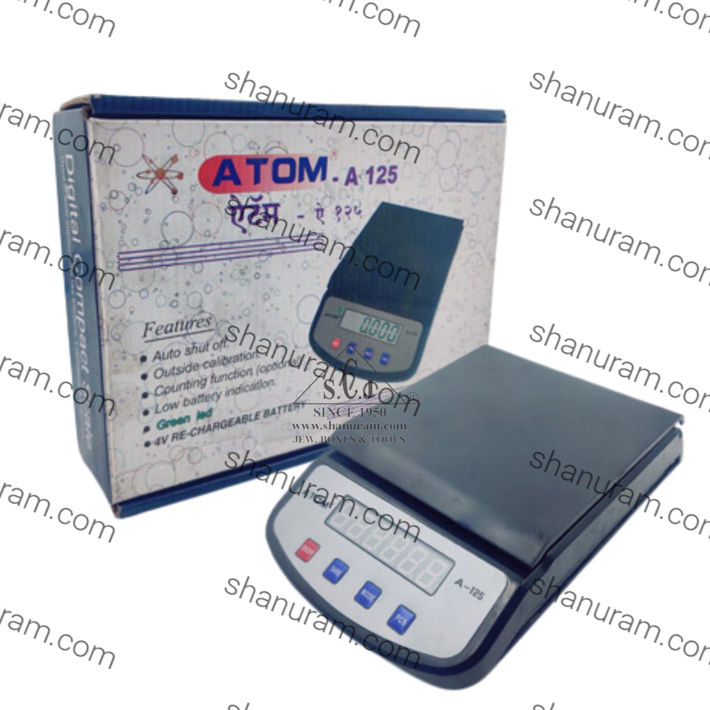 Atom-A125 Digital Compact Scale 6kg × 0.1g