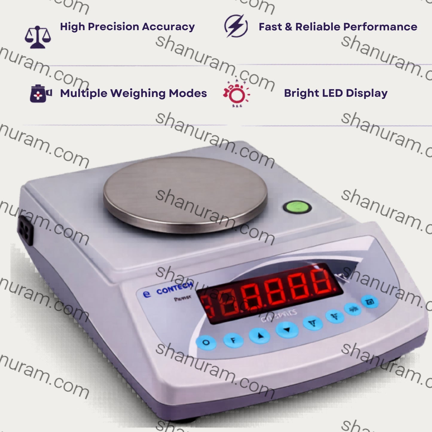 Contech CTL Precision Weighing Scale (0.1g to 600g) for Gold, Silver & Jewellery Work