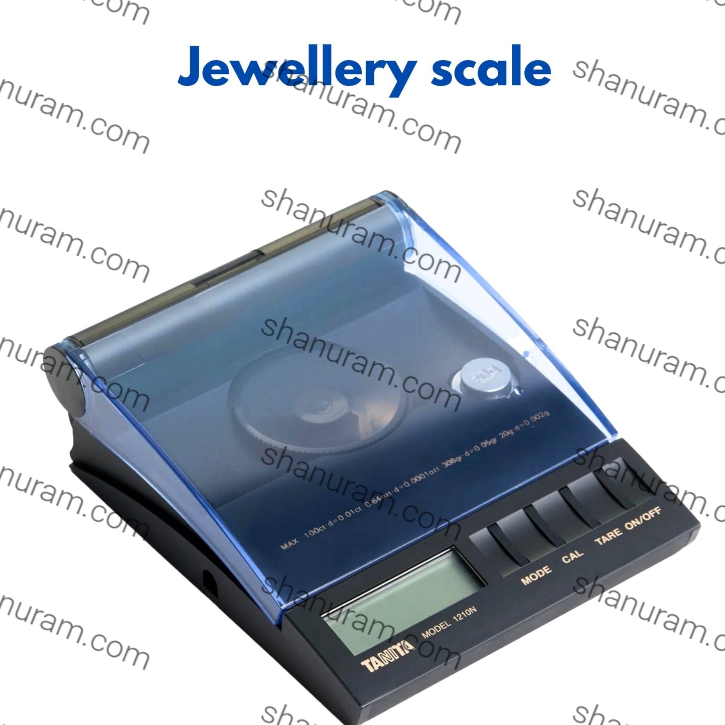Tanita 1210N Digital Jewellery Scale – 20g x 0.002g | High-Precision Carat & Gram Weighing Scale