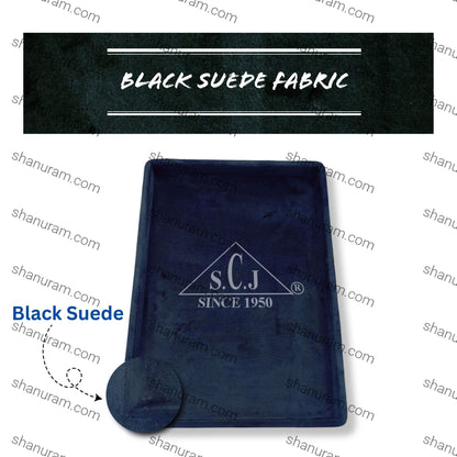 Black Suede Fabric Jewellery Display tray