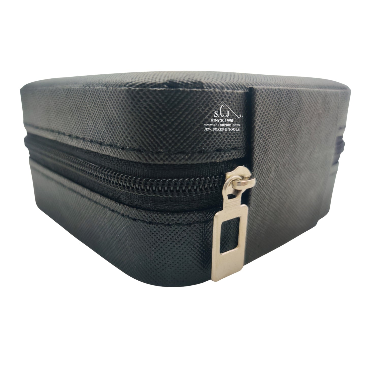 Black Premium Multi-Function Jewellery Organizer Case for Earrings, Chains & Rings