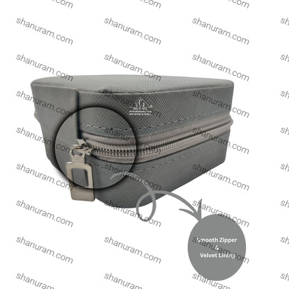 Grey Premium Multi-Function Jewellery Organizer Case for Earrings, Chains &amp; Rings