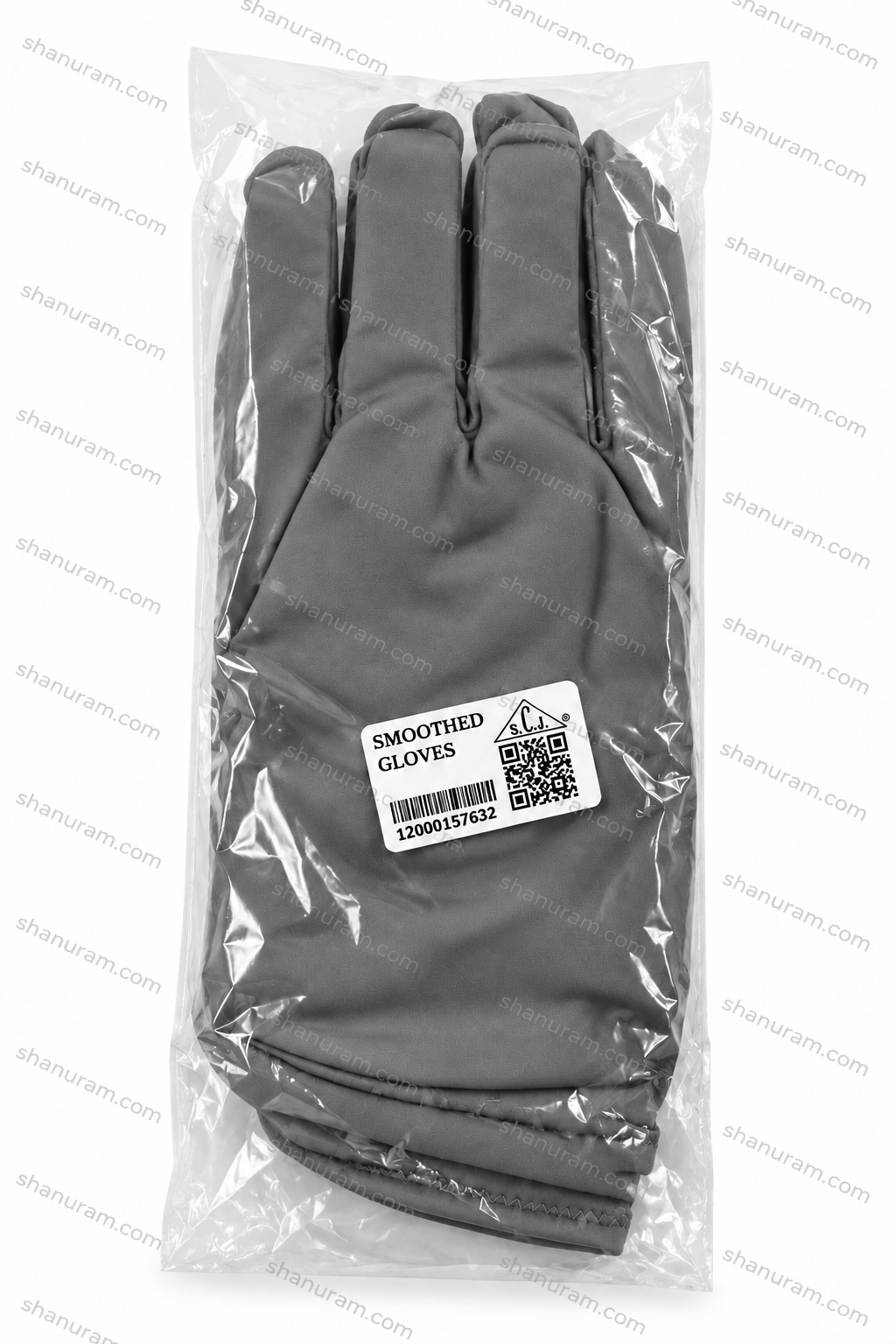 SCJ Grey Dress Gloves for Jewellery Handling, Watch Handling & Professional Use | Soft Stretch Fabric | Pair
