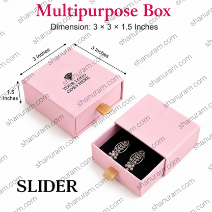 Multipurpose Jewellery Box Collection | Top Bottom, Magnetic Flap & Slider Gift Packaging Box | Custom Logo Printing Available