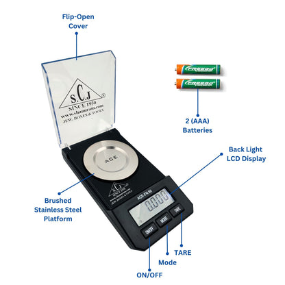ACE FN-50 Professional Digital Weighing Scale | Pocket Scale | Jewellery Pocket Weighing Scale