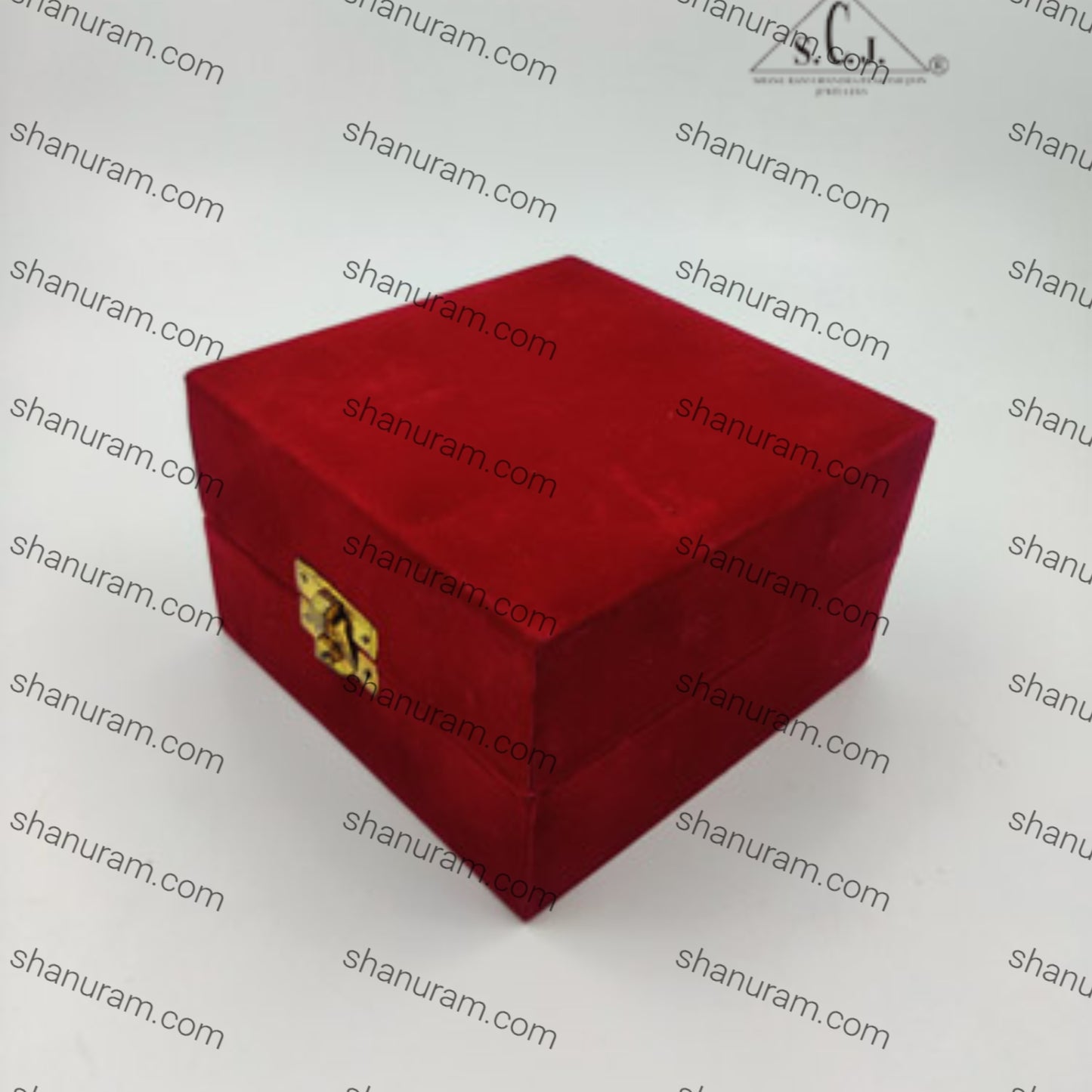Red Velvet Single Silver Plated Bowl Box