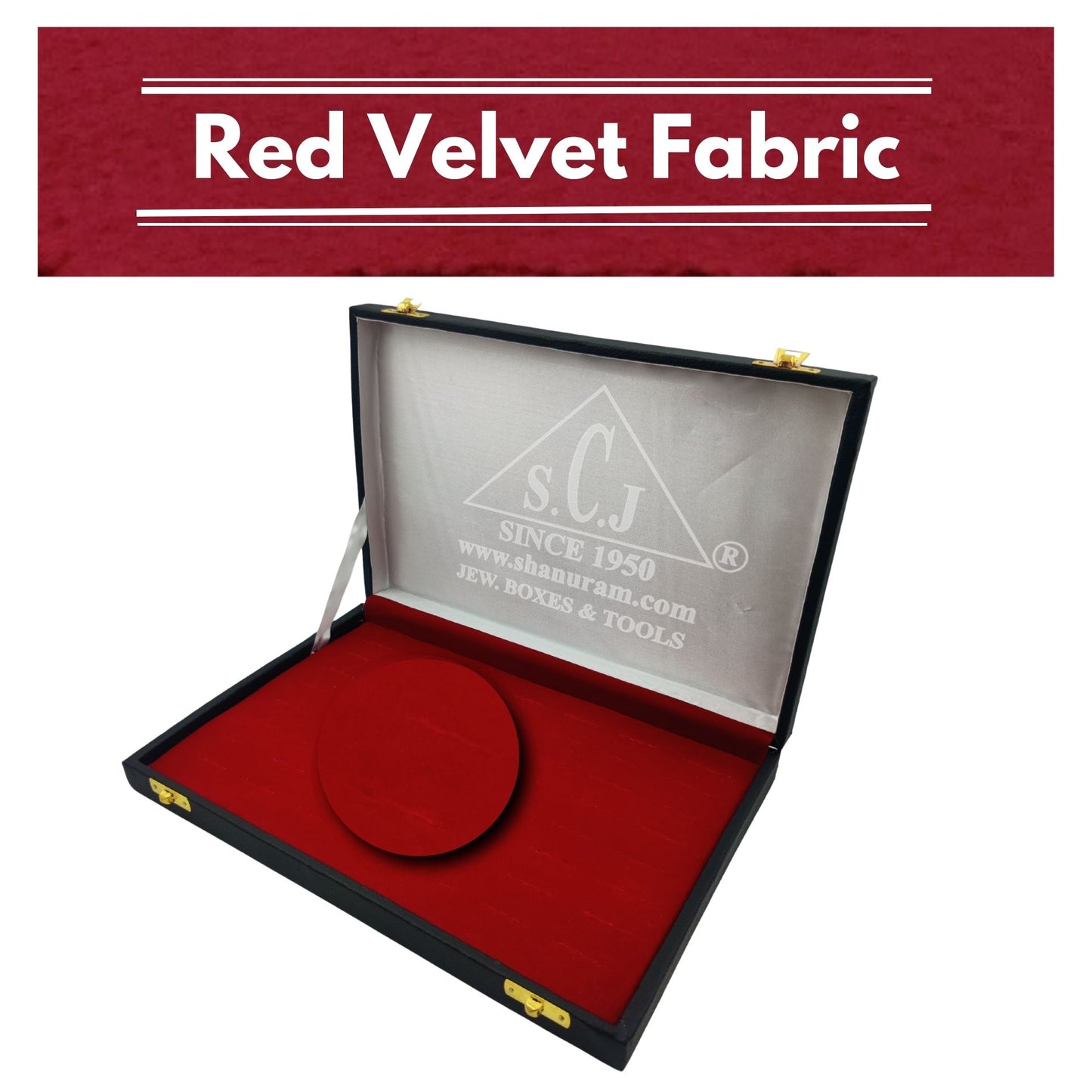 Ring Rexene Red Velvet Stock Box | Ring Velvet Storage Box | Ring Jewellery Storage Box