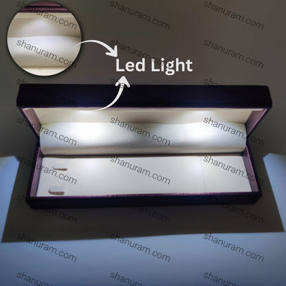 Leather Type Marble Polish Chain LED Light Box
