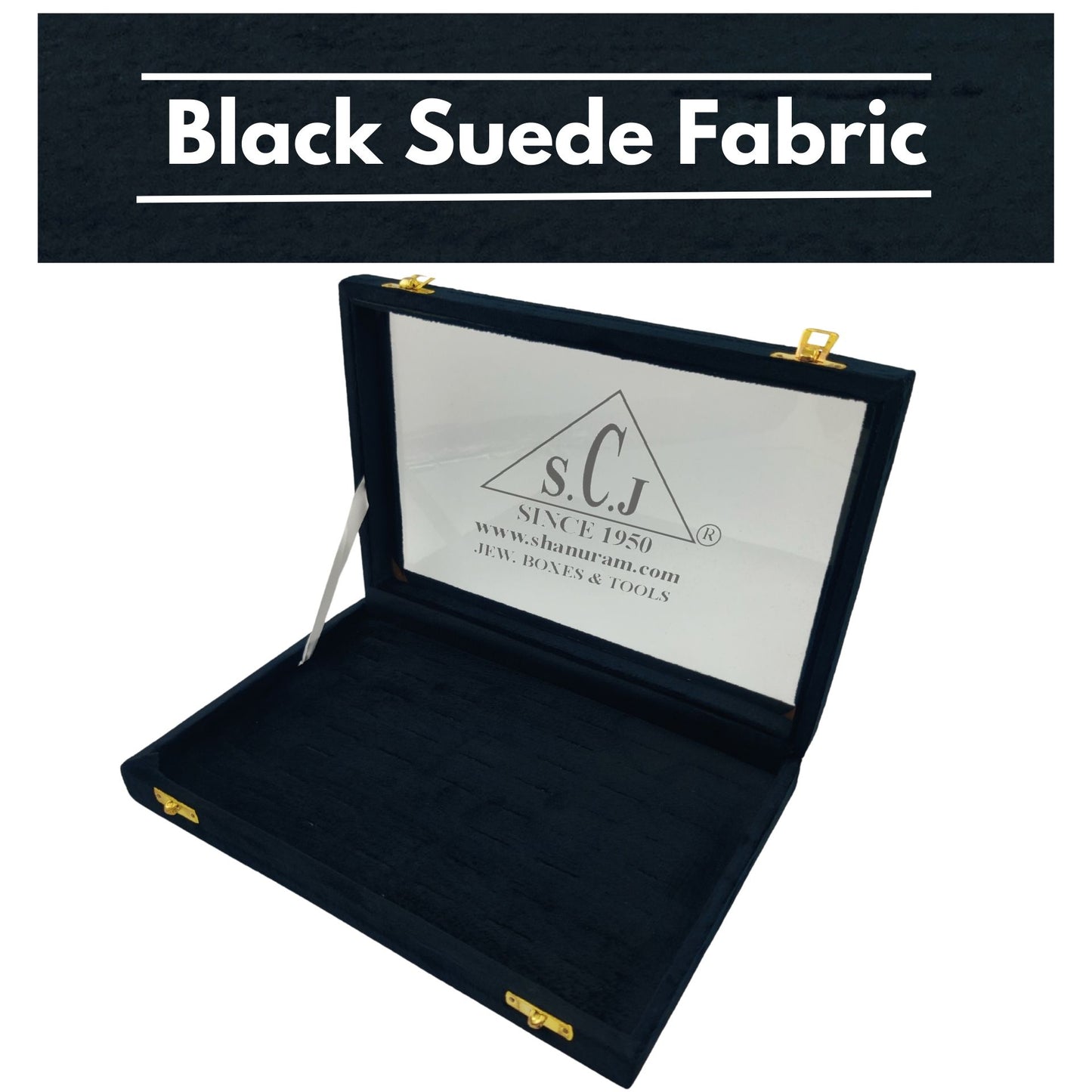 Ring Black Suede Stock Display Box | Ring Storage Box | Ring Jewellery Storage box | Jewelry Display Box