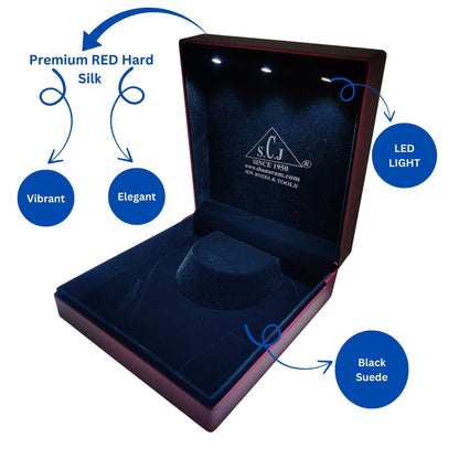 Premium Red Silk Series Choker Set LED Light Box