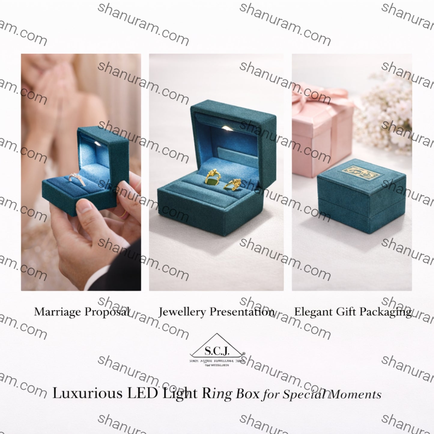 Ring LED Light Box||Ring Box for Wedding Ceremony|| Indian Jewellery Boxes || Jewellery Ring Box