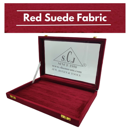 Ring Jewellery Red Suede Stock Display Box | Ring Jewelry Storage Display Box