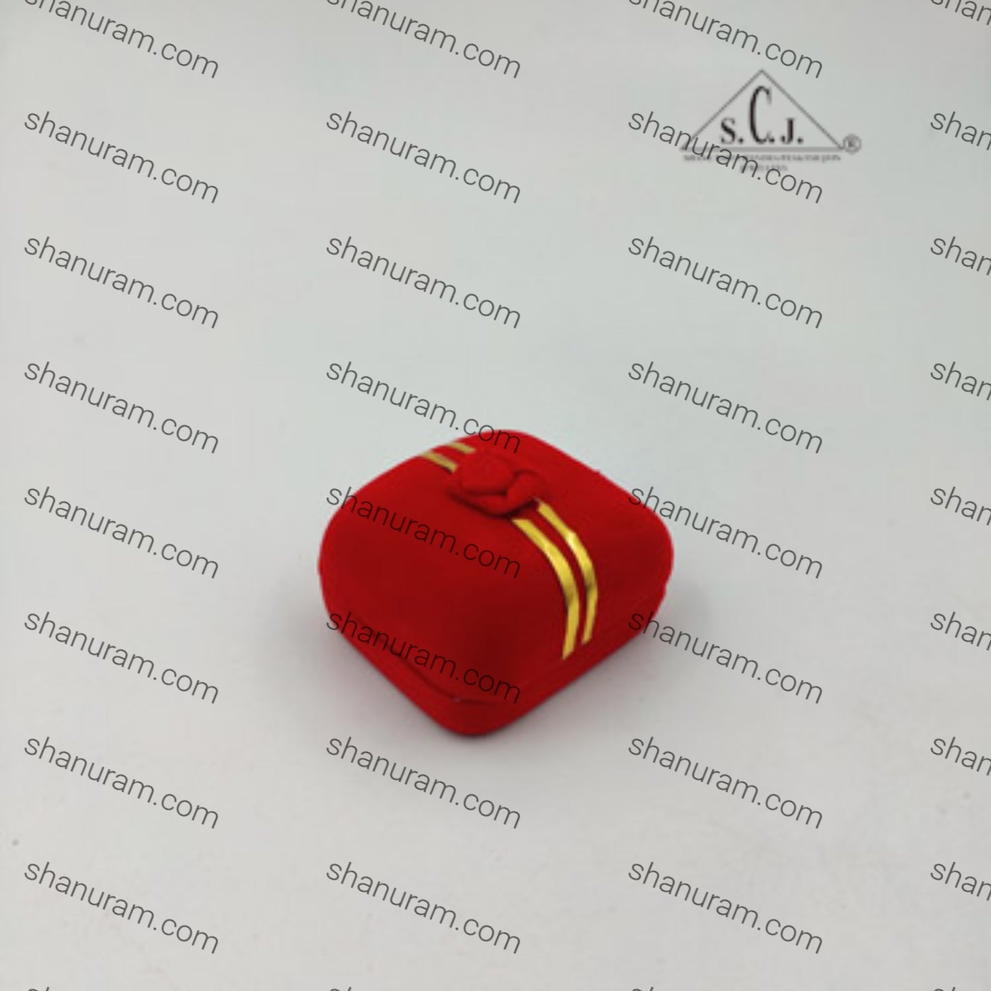 Small Fancy Red Velvet Tops Box