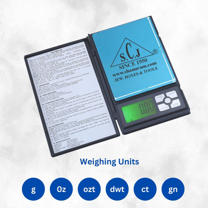 Notebook Series Digital Scale – 600g x 0.01g Precision Portable Weighing Scale