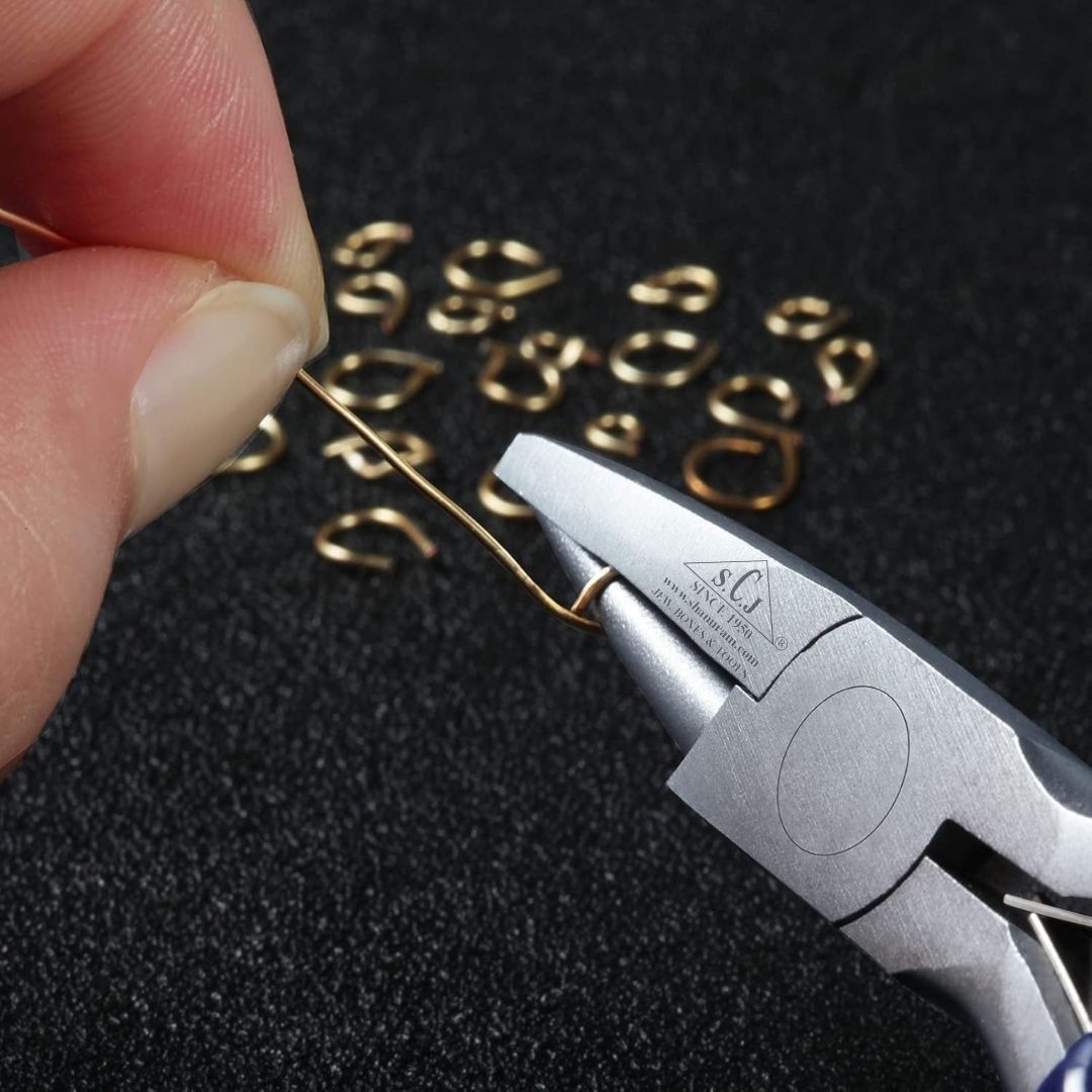 SCJ Round Hollow Pliers Jewelers Wire Wrapping Bending Tool Round Nose Plier