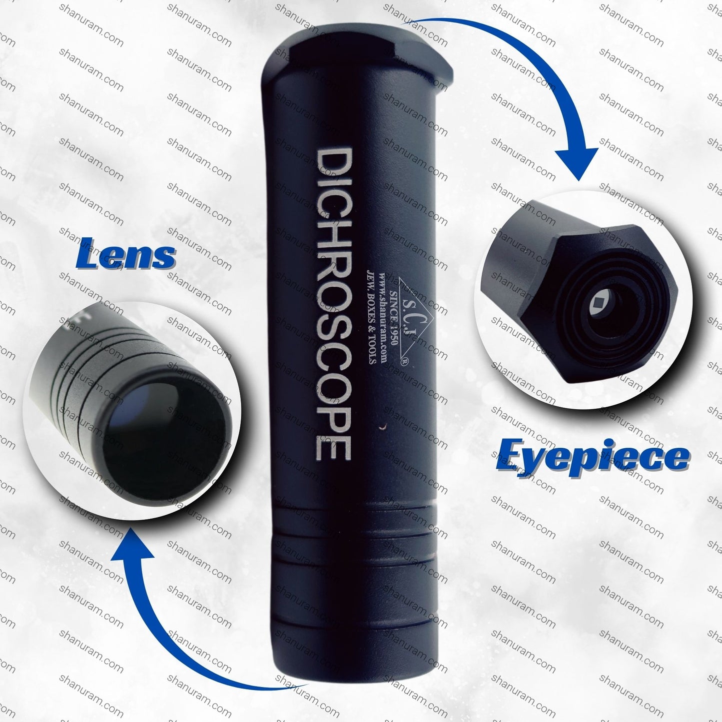 Heavy Duty Calcite Dichroscope for Gemstone Testing to Detect Trichroic and Pleochroic Colors for Accurate Gemstone Identification  Ideal Gemological Tool with Metal Body for Jewelers and Diamond Testing.