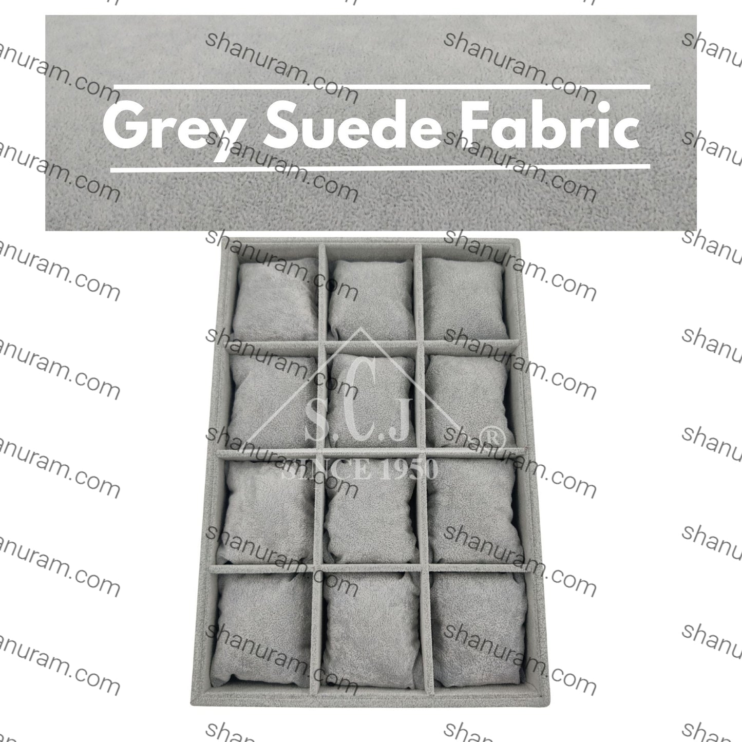 12-Grid Bracelet Jewellery Stock Display Tray