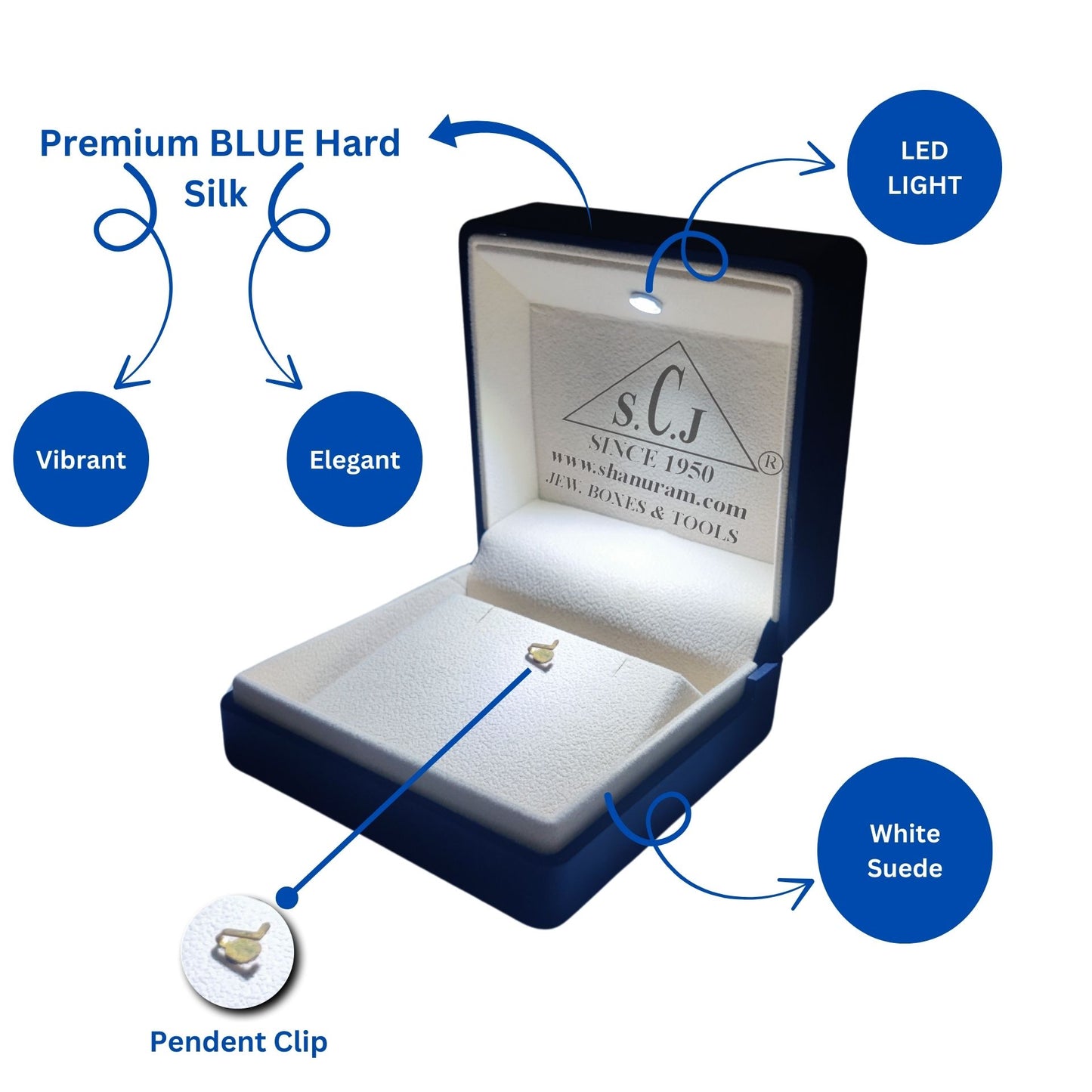 Premium Blue Silk Series Pendant LED Light Box