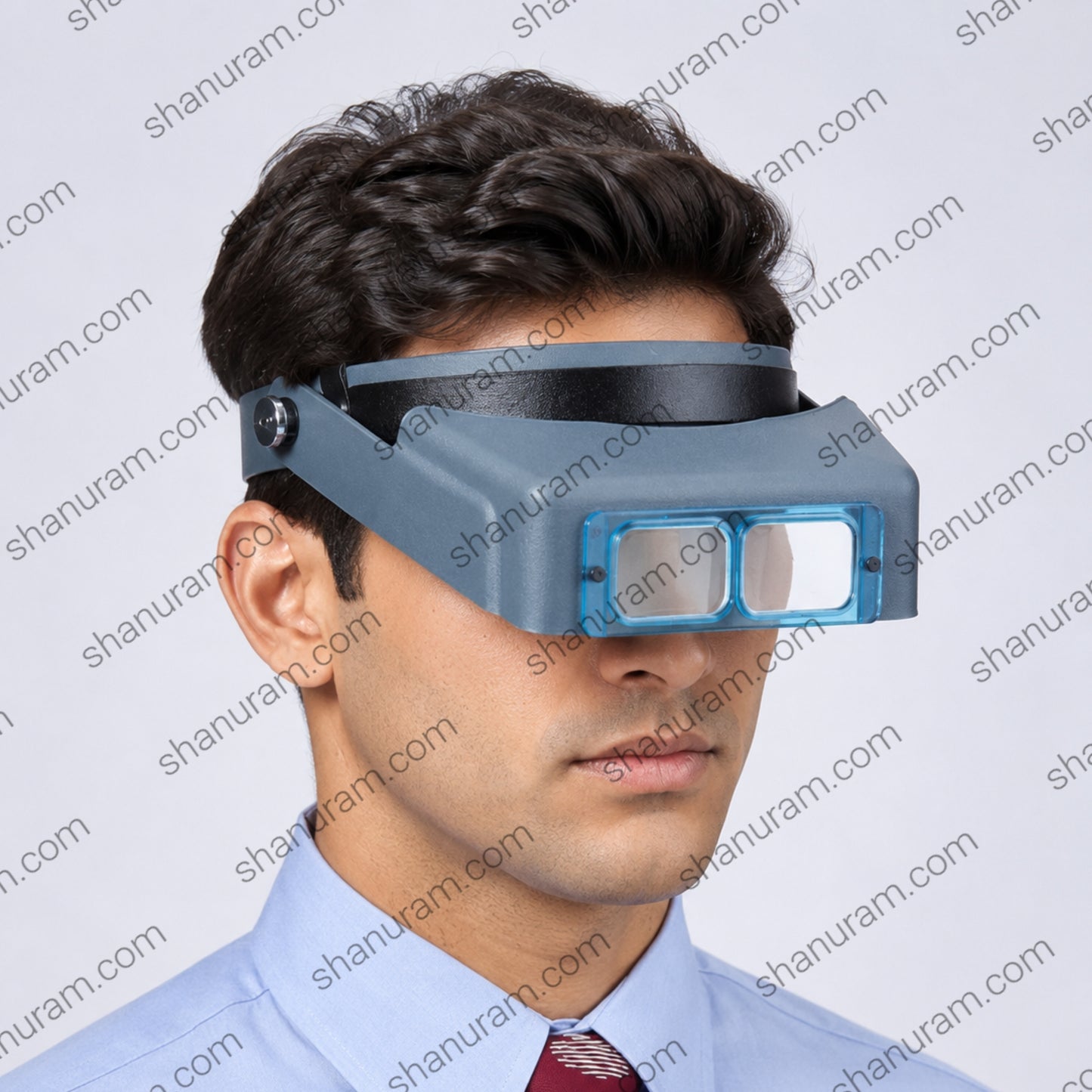 OptiVISOR Optical Glass Binocular Magnifier Headband | Professional Precision Magnifying Visor for Jewelry, Watch Repair, Engraving & Crafts