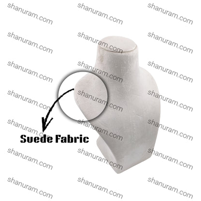Dummy Cream Suede Stand for Necklace with curve