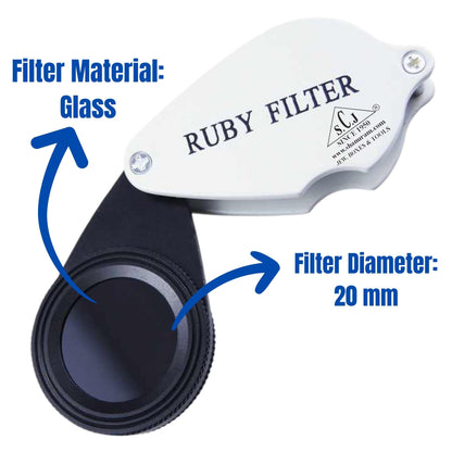 SCJ Foldable Ruby Filter for Emerald & Gemstones Jewellery Identification Tool
