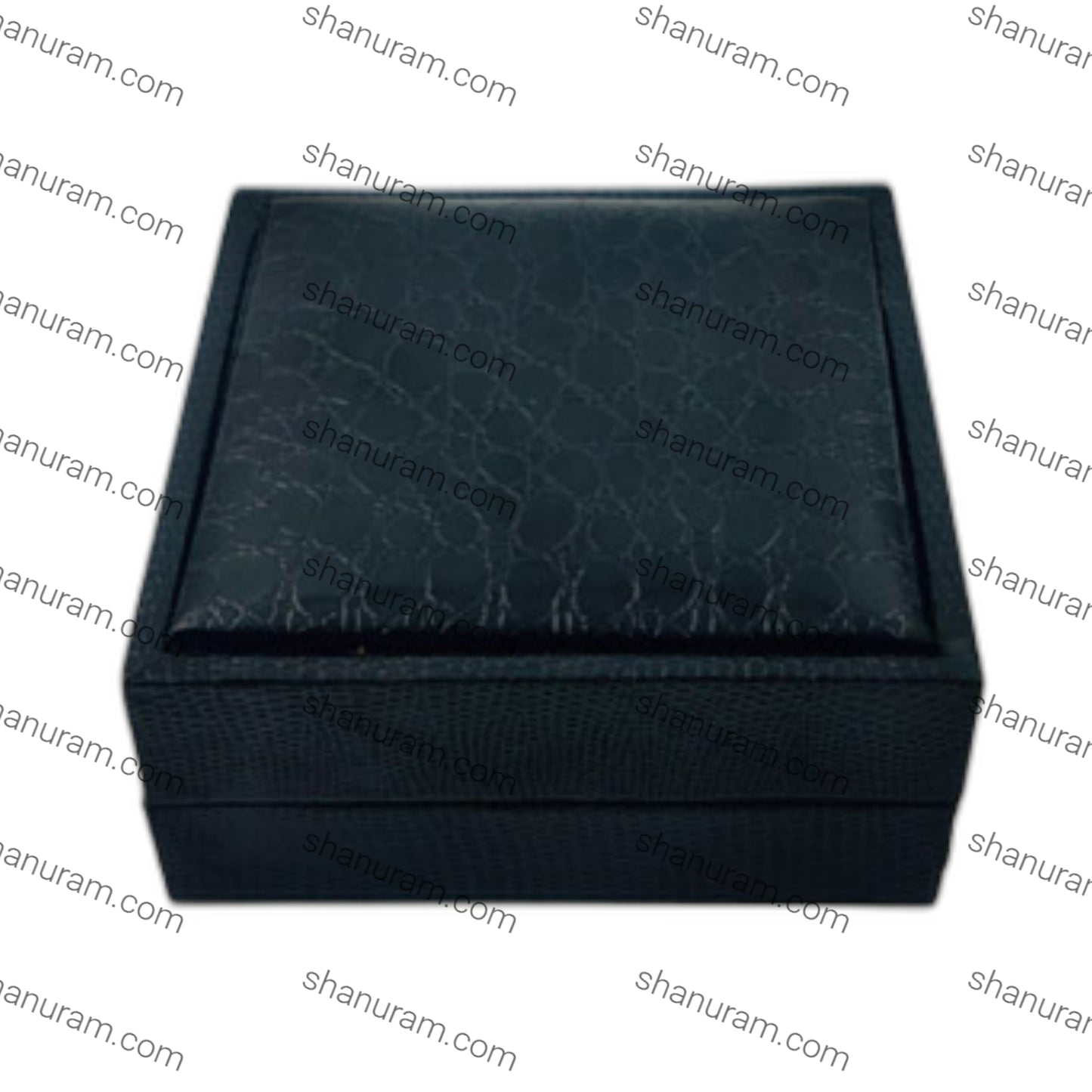 Black Crocodile Texture Pendant Box