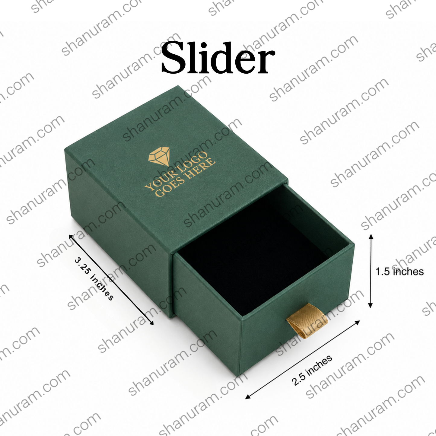 Premium Earring Box – Hard Cardboard Jewellery Gift Box | Customizable Logo | Magnetic & Slider Box | 3.25 x 2.5 x 1.5 Inches