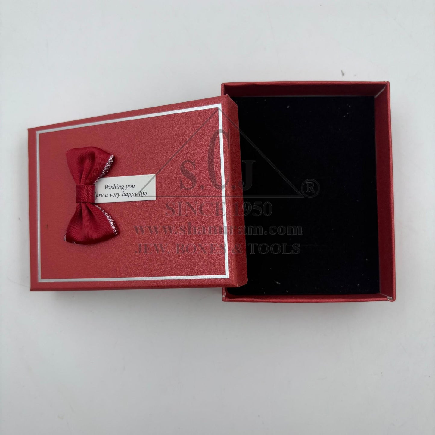 Medium Cardboard Cushion Jewellery Boxes – Pendant, Tops & Ring Storage | 12 Pieces Pack with Happy Life Tag