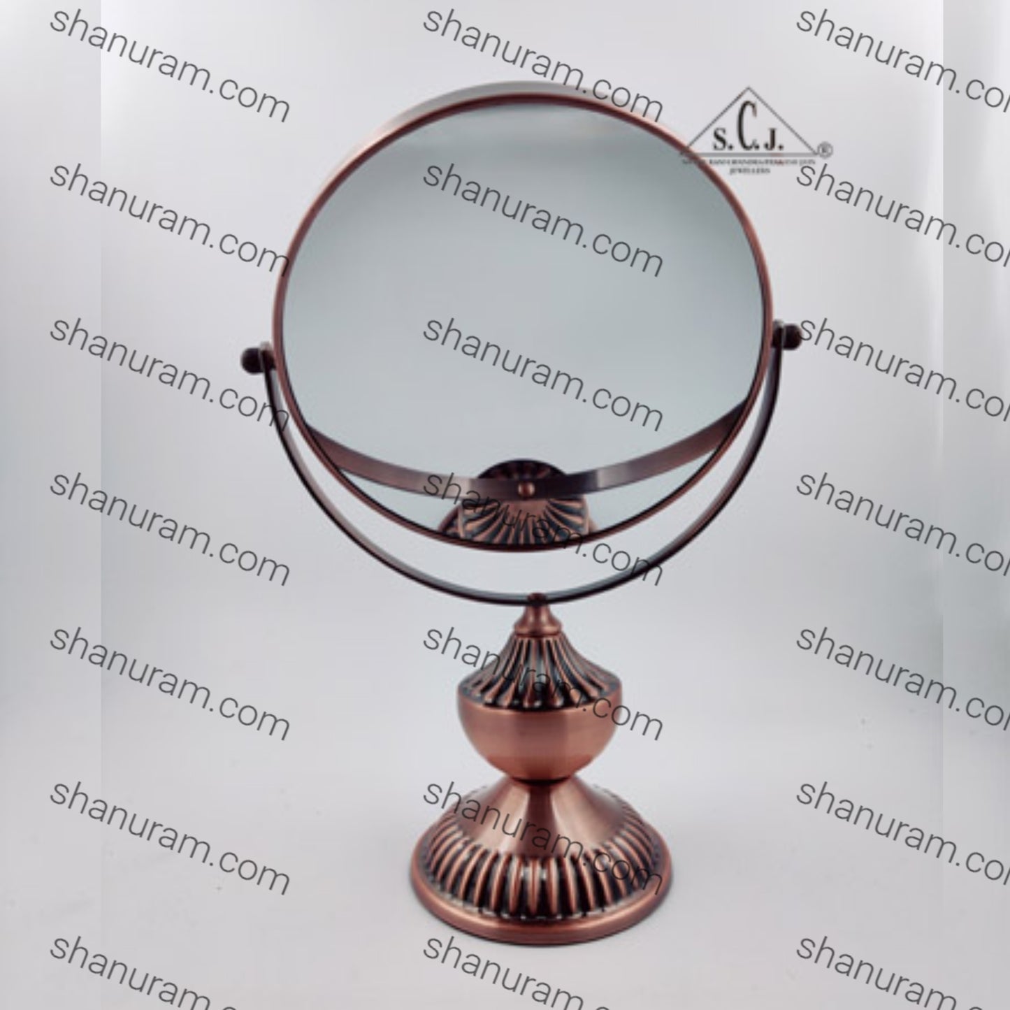 Coesmatic Copper Chrome Oval with one side 3X Magnify Mirror