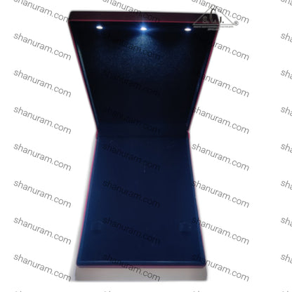 Premium Red Silk Series Large Necklace Set LED Light Box