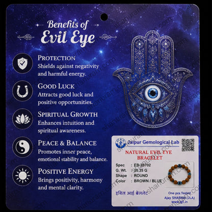Natural Evil Eye Bracelet – Protection, Good Luck & Positive Energy Bracelet