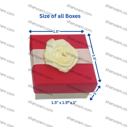 Small Cardboard Cushion  Flower Jewellery Gift Boxes, 24 Pieces/pack
