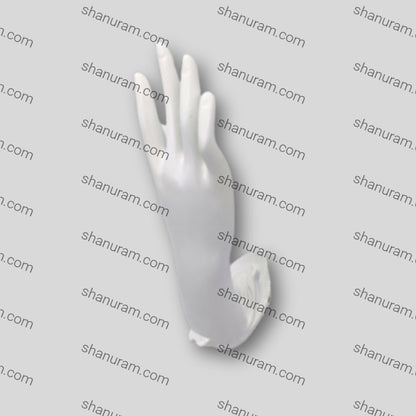 Hand Finger Jewellery Chain Ring Bracelet White Display Stand Holder