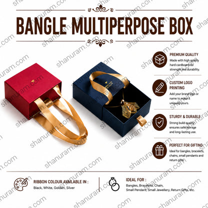 Premium Bangle Multipurpose Slider Handle Gift Box | Custom Jewelry Packaging Box