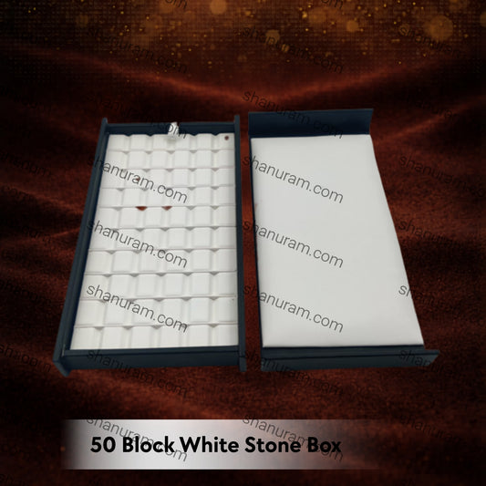 50 Block White Stone Box