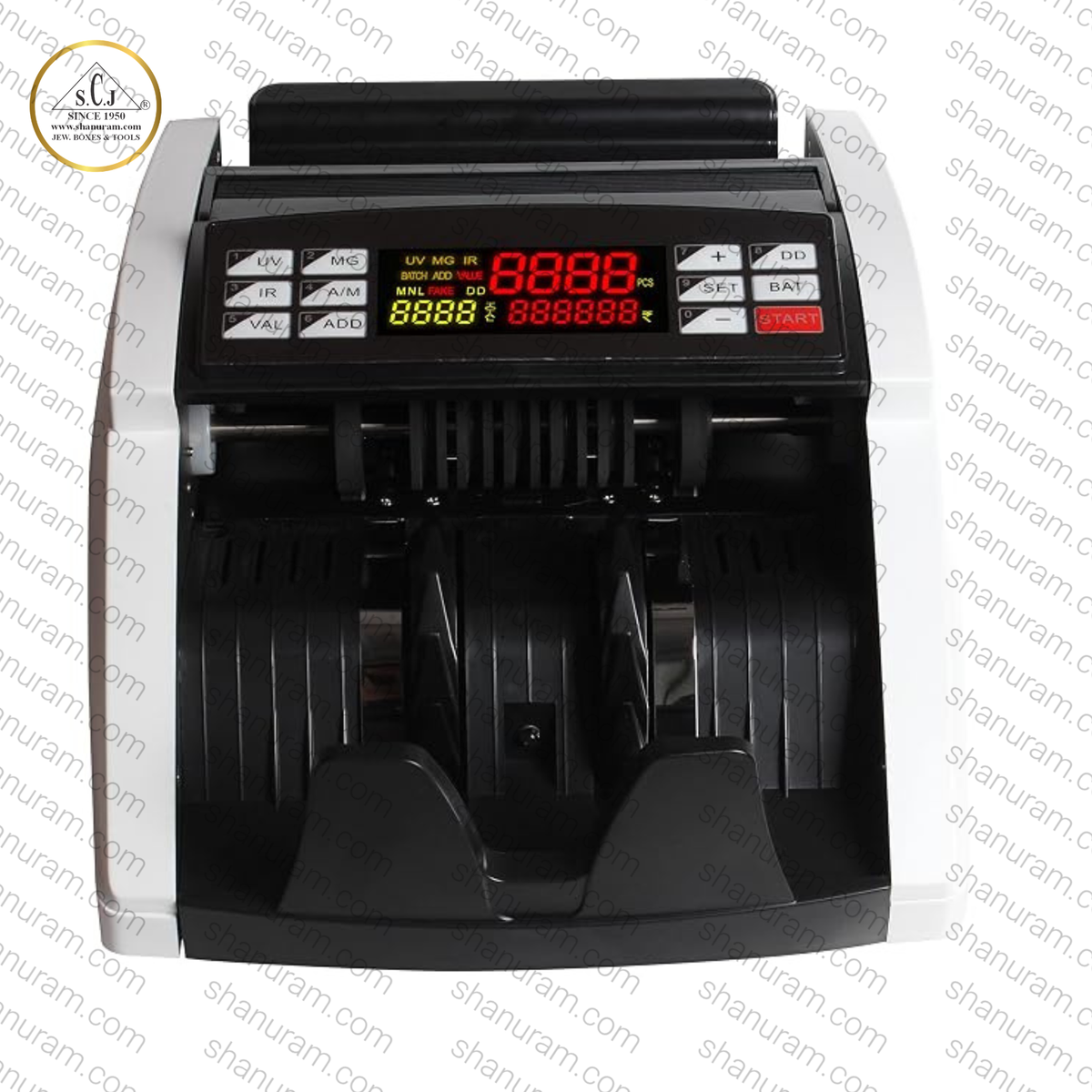 SCJ Semi Value Currency Counting Machine with Fake Note Detection | UV, MG & IR