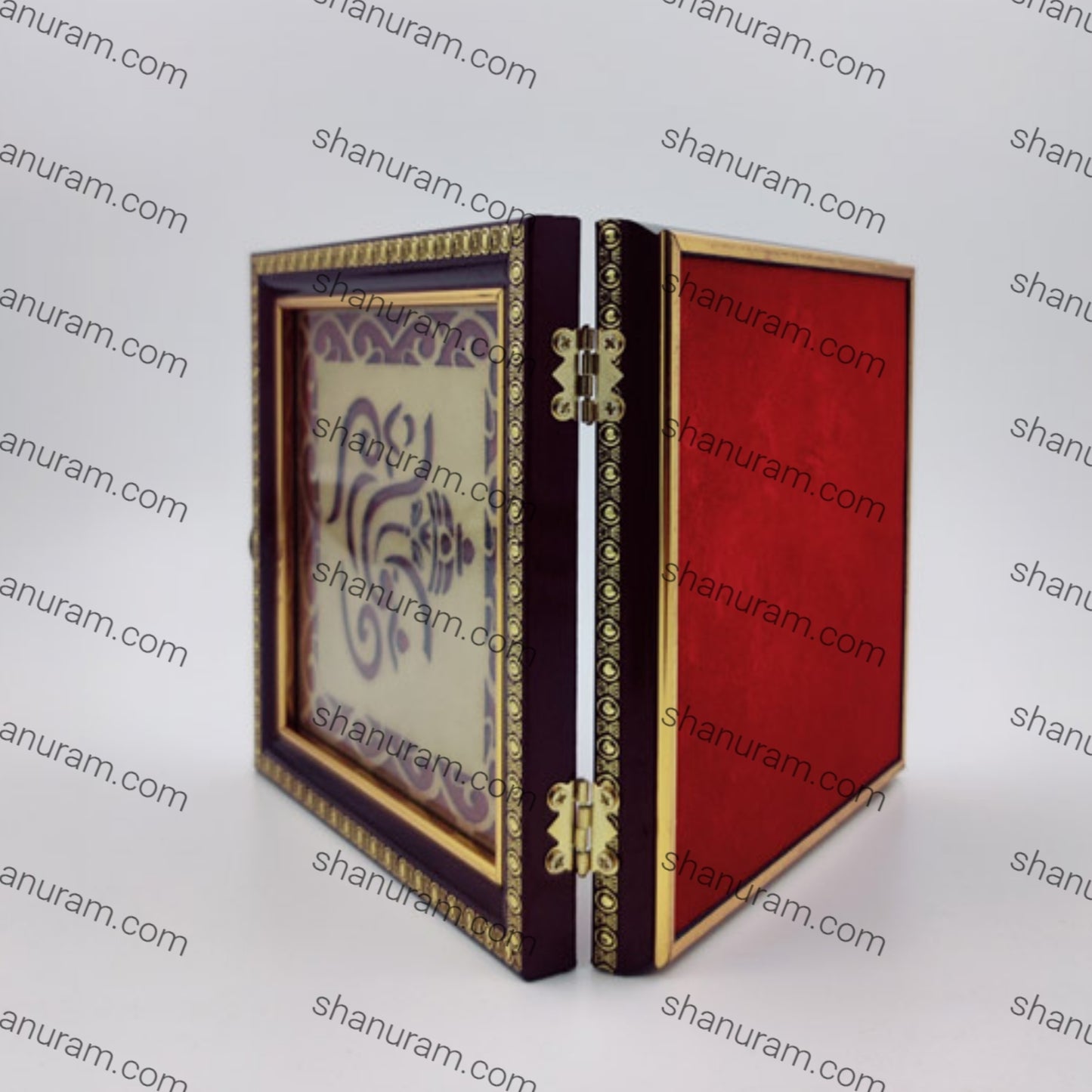 Premium 10g Red Wooden 1-Coin Square Box (Pack of 10) | Elegant Ginni Gift Box for Silver & Gold Coins