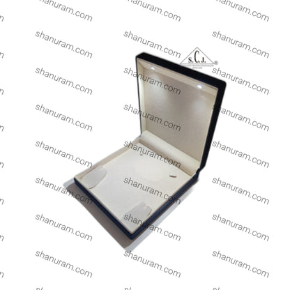 Premium Blue Silk Series Medium Necklace Set LED Light Box