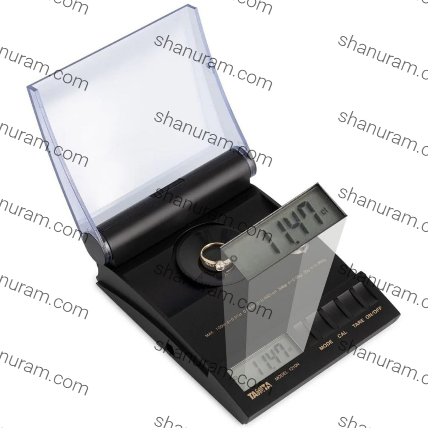 Tanita 1210N Digital Jewellery Scale – 20g x 0.002g | High-Precision Carat & Gram Weighing Scale