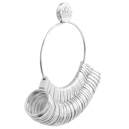 OSCAR 36-piece Metal Ring Sizer & Aluminum Ring Sizer Stick with International Standards – Precision Quality Ring Gauge with Universal, US, Euro, and 4 International Markings.