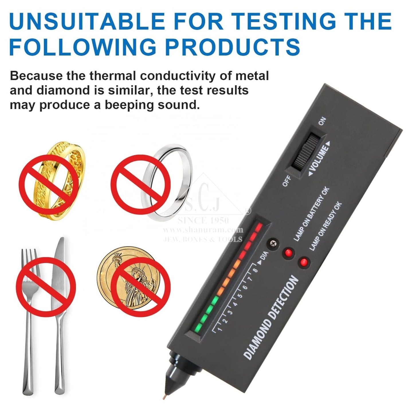 Professional Diamond Tester Pen – Portable High-Accuracy Gemstone Detector for Jewelers