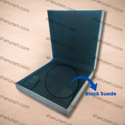Luxury Black Finish Large Necklace Box with Black Suede Interior