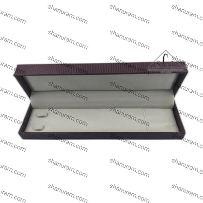 Maroon Crocodile Texture Small Chain Box