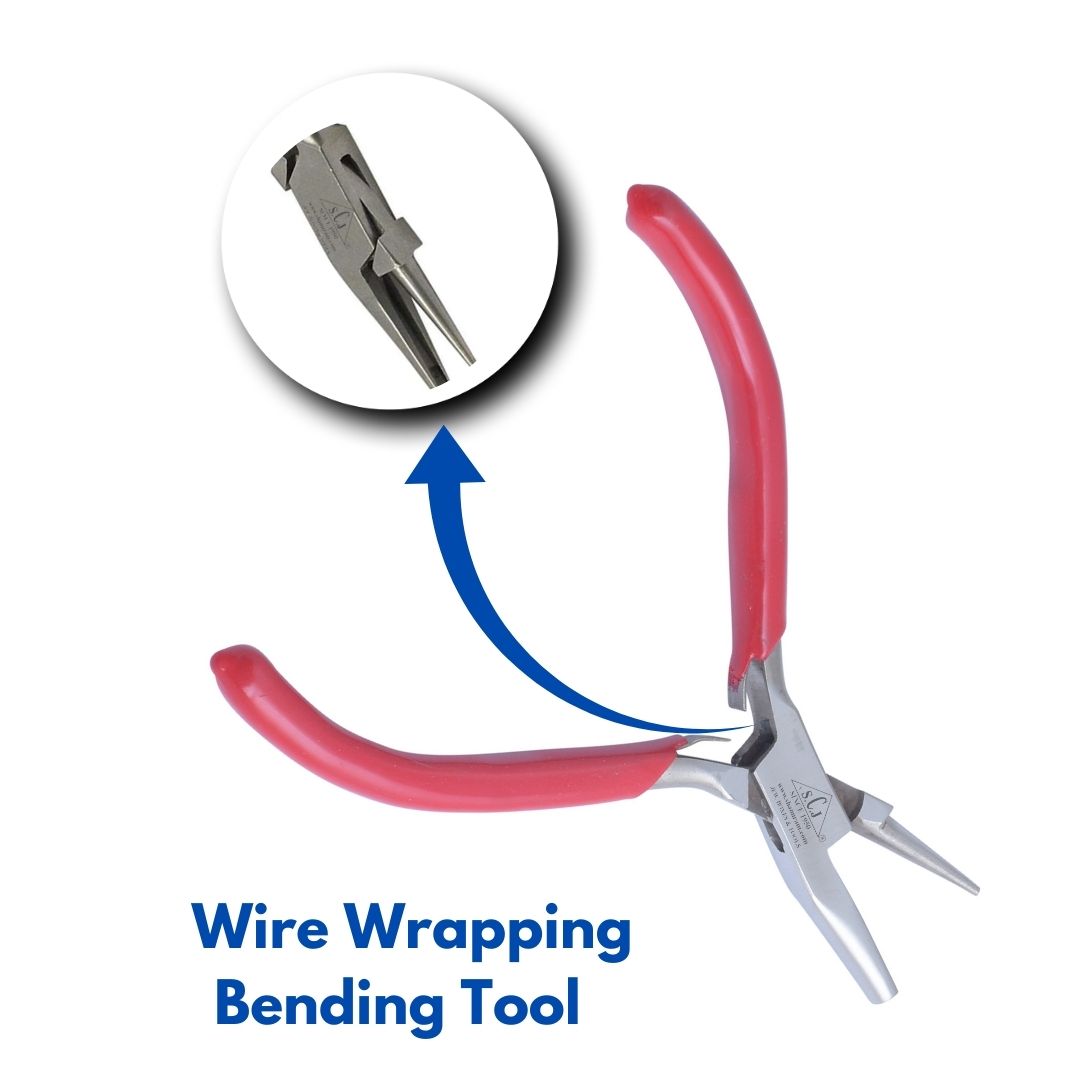 SCJ Round Hollow Pliers Jewelers Wire Wrapping Bending Tool Round Nose Plier