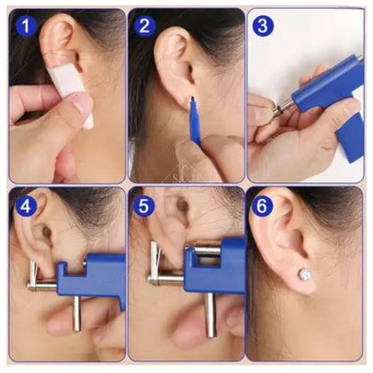 Manual Ear Piercing Steel Gun Equipment For hospitals For Professional For Normal Skin