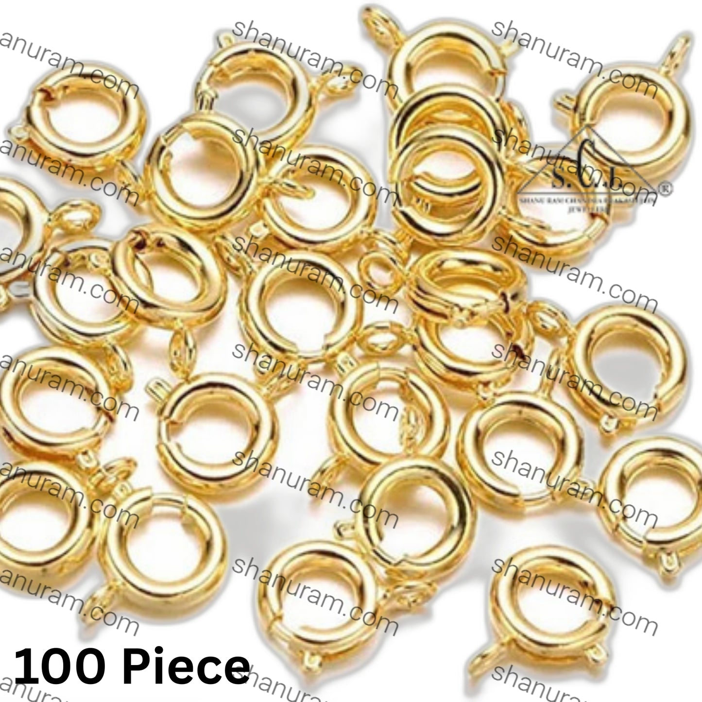 SCJ 6mm Open Spring Ring Round | Nickle